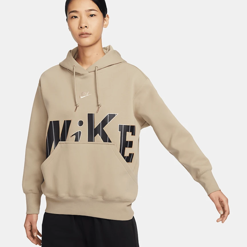 Nike/耐克女款运动休闲百搭舒适秋冬保暖连帽套头卫衣 FV3977-247