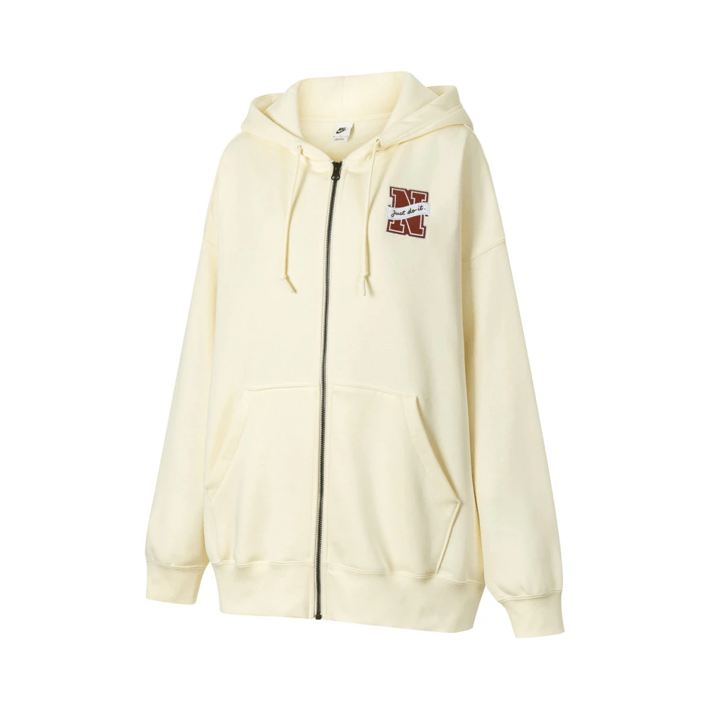 Nike/耐克女子运动宽松 带帽休闲加绒连帽夹克外套 FV8445-113