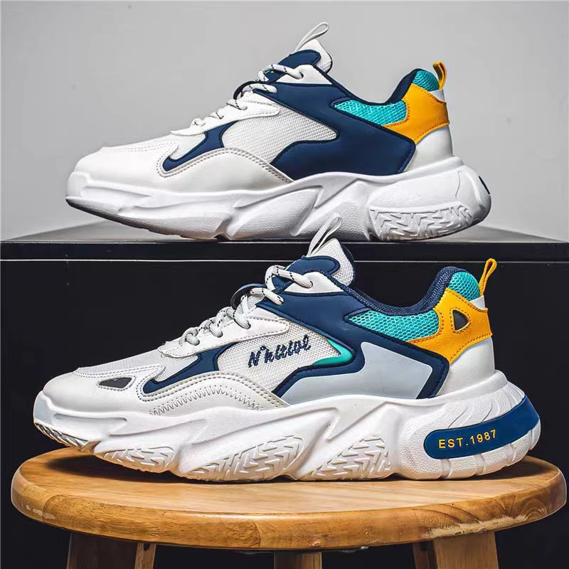 2024新款爆款鞋子男款百搭夏季透气男士防滑运动老爹潮鞋