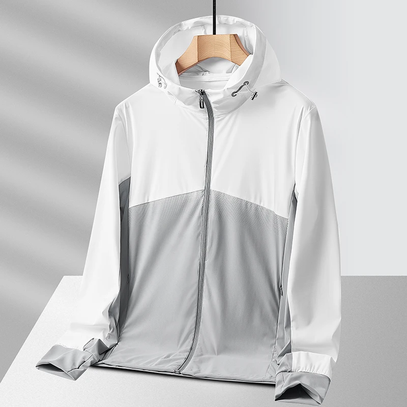 夏季新款潮流男士冰丝防晒衣拼色情侣尤莱特休闲防晒服时髦好物