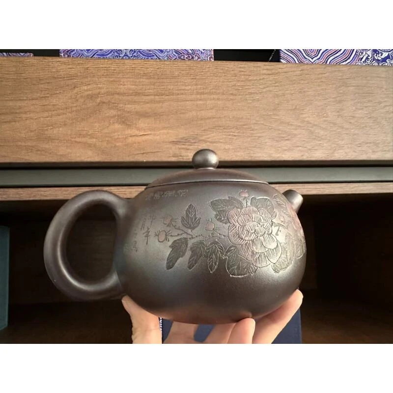 家藏紫罗兰大品牡丹西施壶紫砂壶【维】