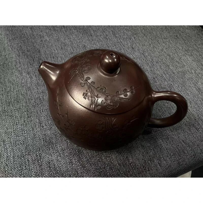 家藏茄皮紫梅花西施壶紫砂壶【维】