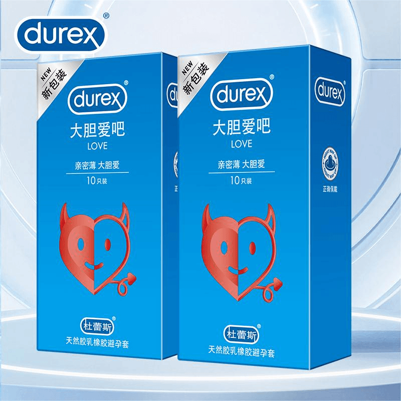 杜蕾斯超薄避孕套大胆爱套装天然胶乳橡胶避孕套套计生用品