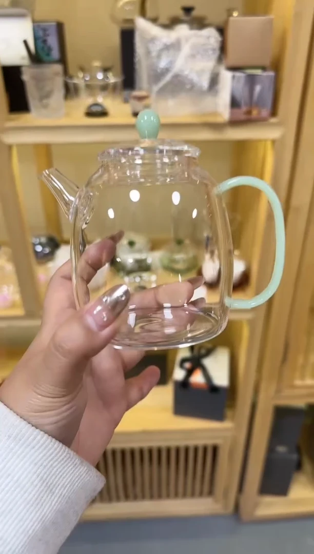 【闪购商品】绿玉秦权壶高硼硅