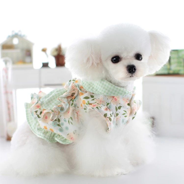 LOLLYPOP棒棒糖狗狗衣服秋冬款格子花洛丽塔裙泰迪比熊猫咪宠物衣