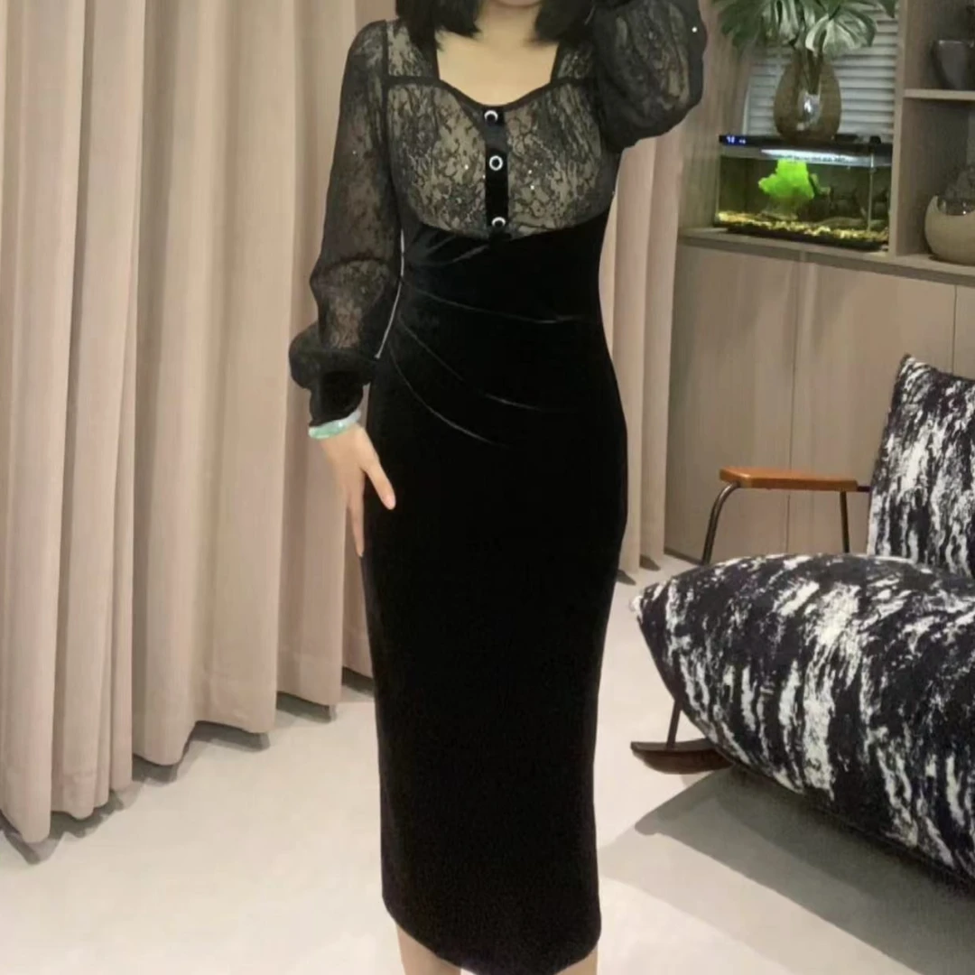 气质显瘦连衣裙显高洋气收腰显高轻奢YF715