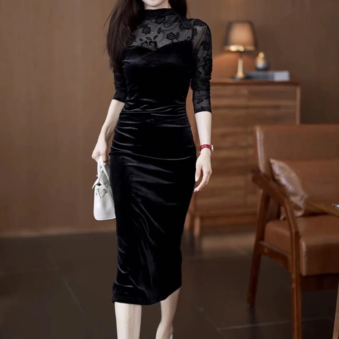 气质显瘦连衣裙显高洋气收腰显高轻奢YF621