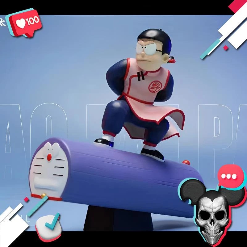 【鼠先生 现货】 龙珠 哆啦A梦大雄 桃白白 1/8 手办 雕像 原版