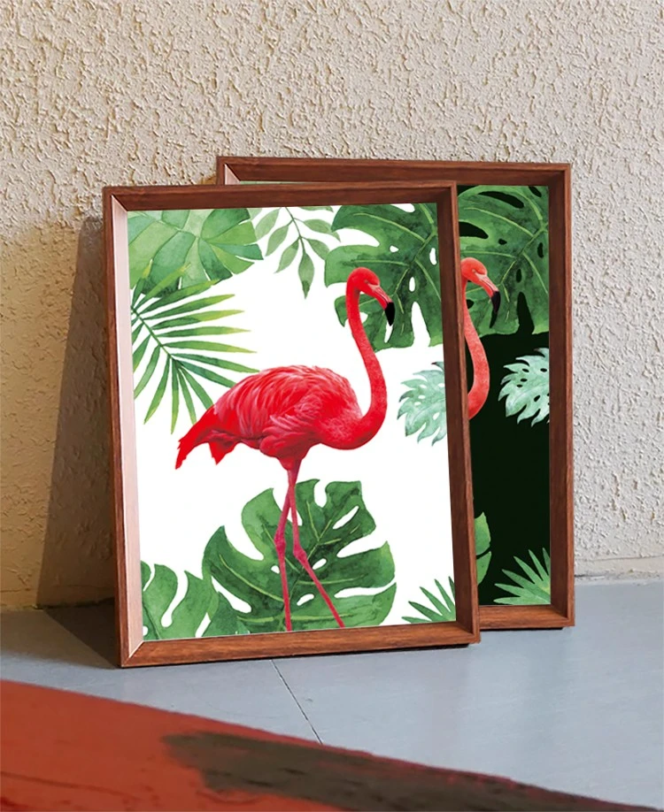 3D光栅植物挂画新中式客厅玄关装饰画轻奢艺术家居摆件