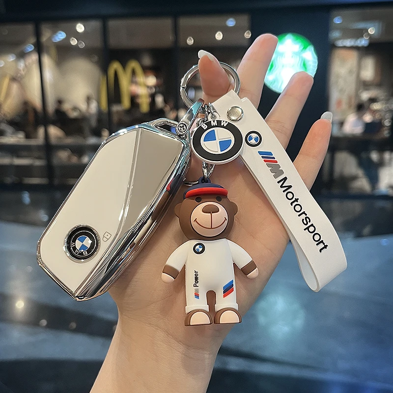 宝马钥匙套X5系 X1系7系iX1/X6X2/XM/X7新X3 530车专用壳扣男女款