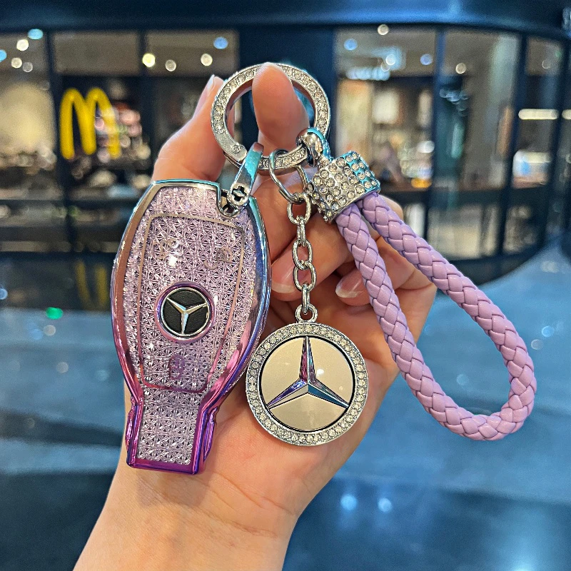 奔驰钥匙套C级C200/GLA级S级E级/GLC/GLE/GLC260/E300L老款扣包壳