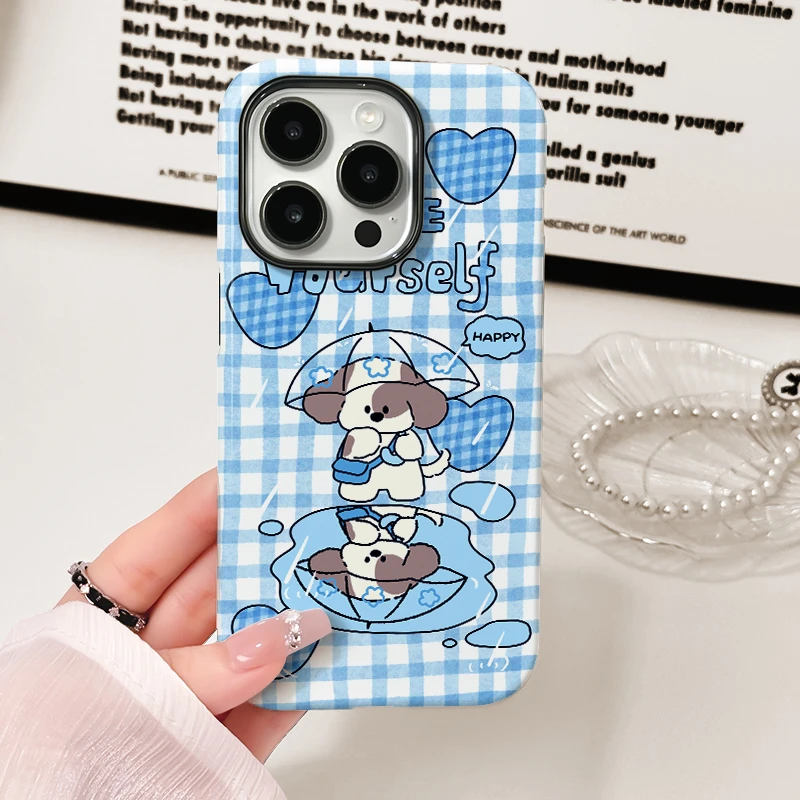 适用于苹果16华为OPPO小米VIVO高级感简约二合一菲林手机壳CA0169