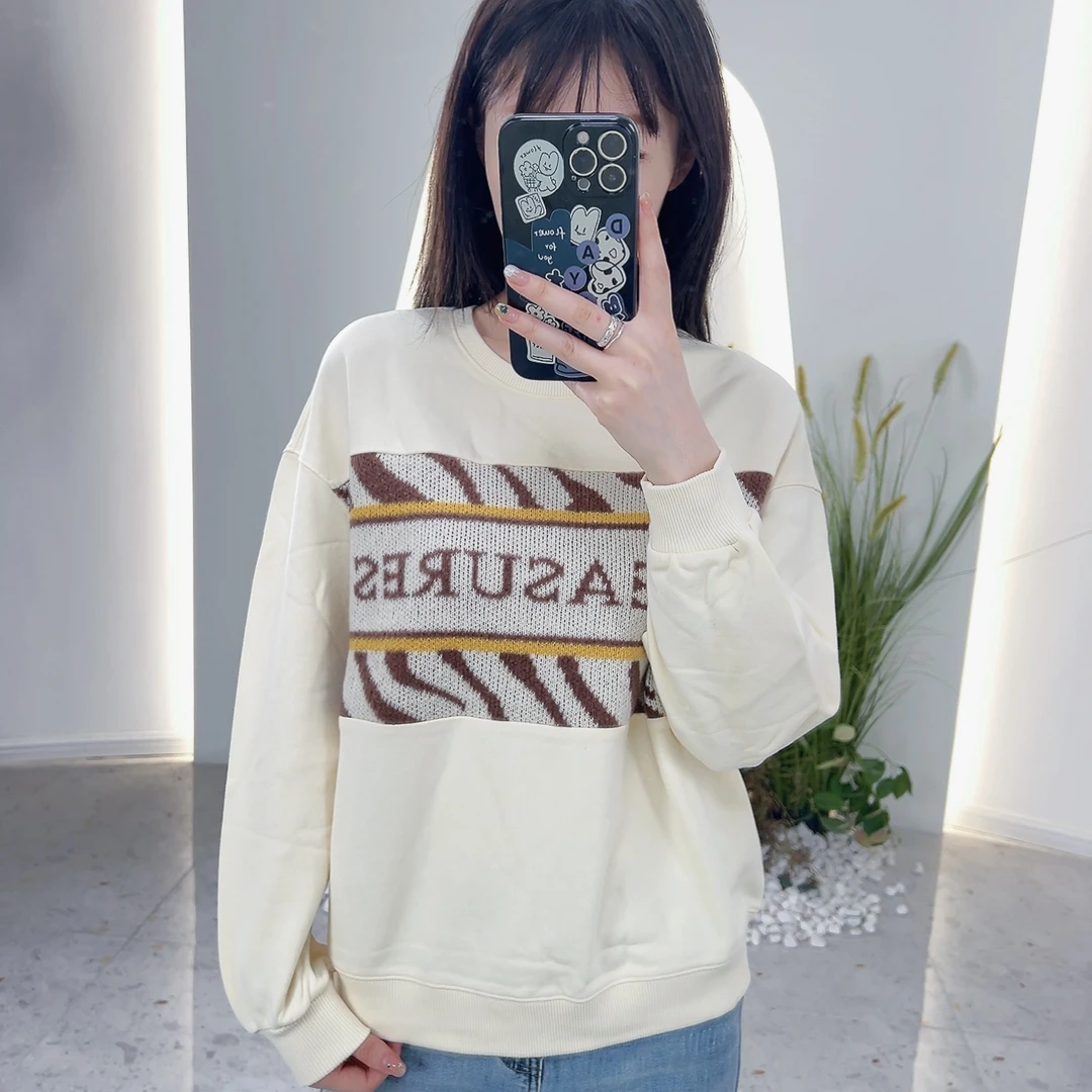 Lagogo/拉谷谷LAGOGO拉谷谷专柜新款套头设计师拼接款卫衣百搭