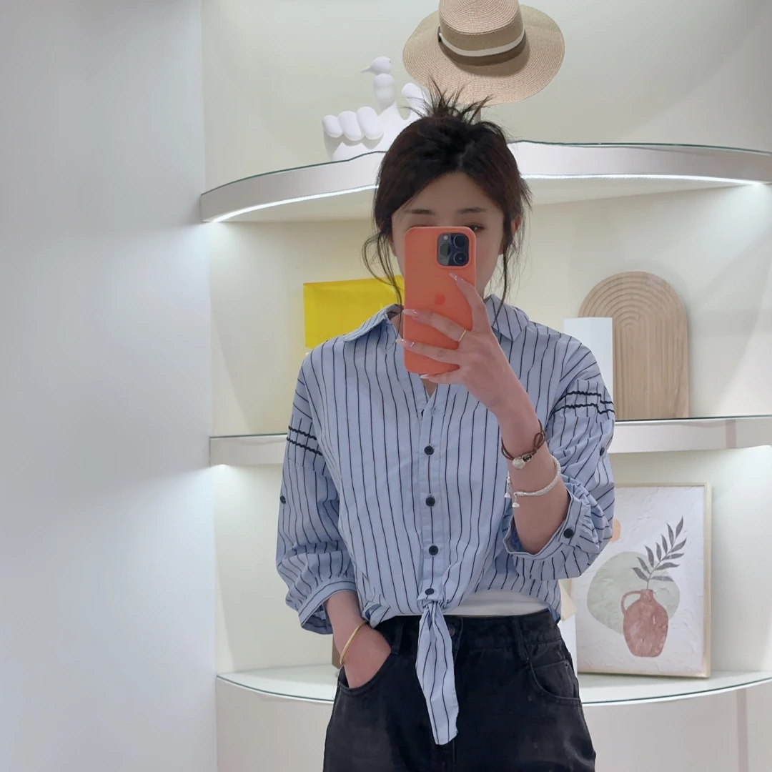 Lagogo/拉谷谷LAGOGO拉谷谷专柜新款纯棉春夏衬衫舒适透气