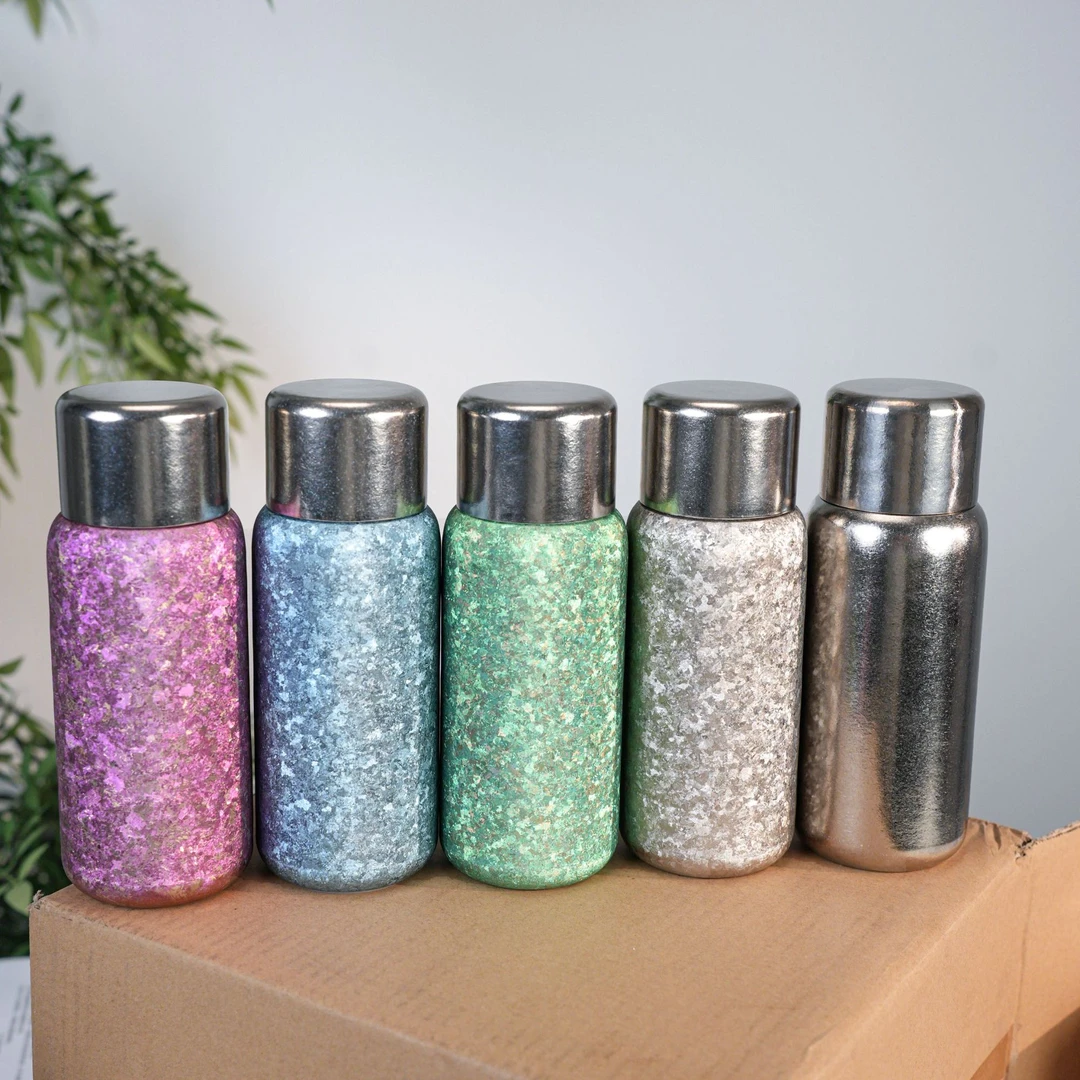 【原装正品】450ml内外双层纯钛彩色精致大冰花旅行保温杯