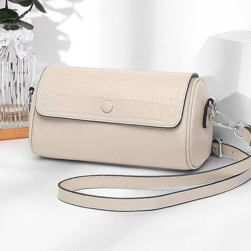 【枕头包】头层牛皮小众单肩斜挎枕头包时尚气质休闲洋气女包简约