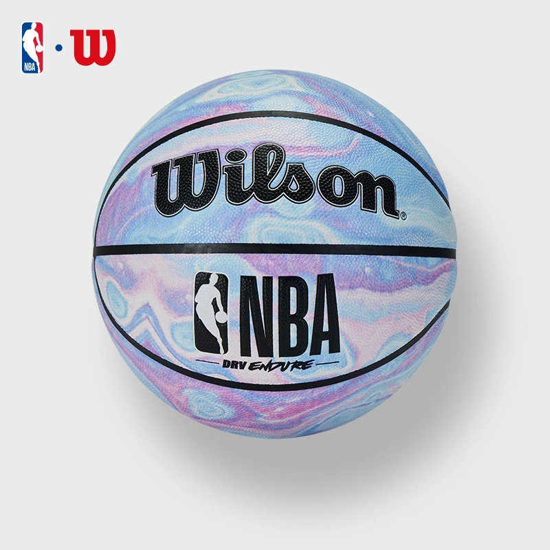 Wilson/威尔胜七号篮球蓝染纹理时尚篮球青少年室内外比赛花球