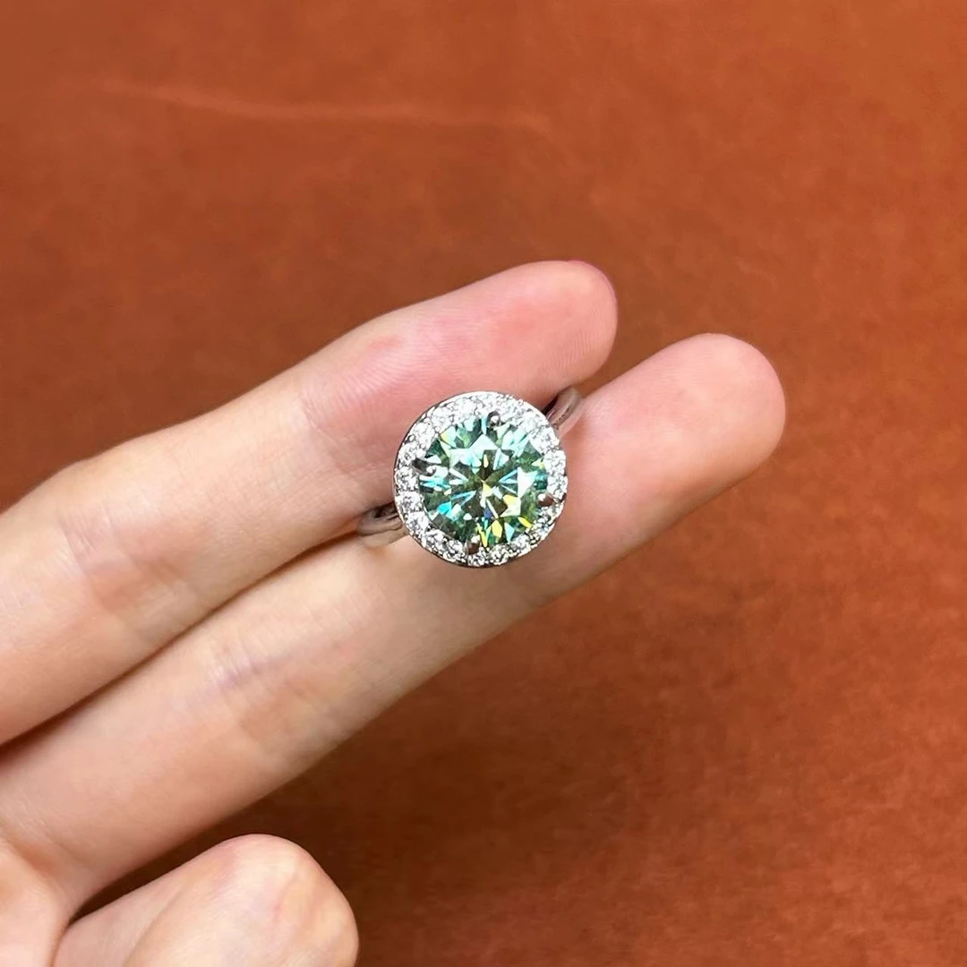 阿鲁沙-矿区高订气质满镶女神925镀金戒指505