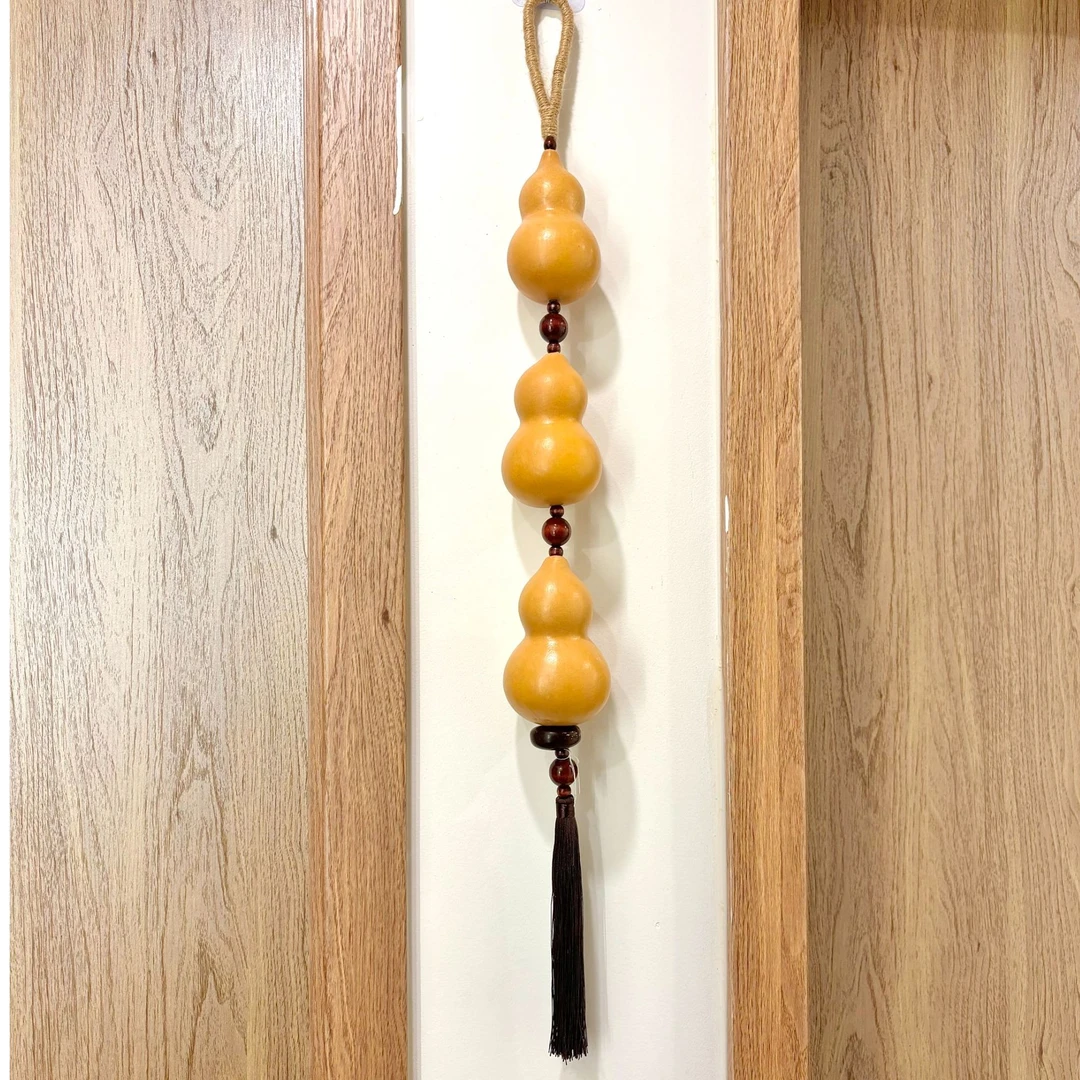 厂家直供精品3颗三羊开泰葫芦壁饰卧室门口床头窗户葫芦壁饰