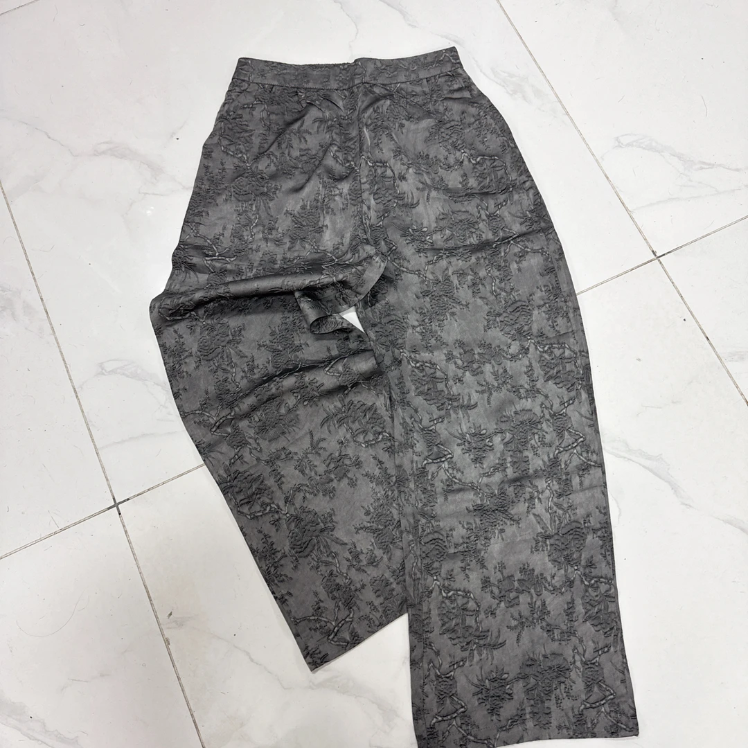 6109高级灰直筒裤