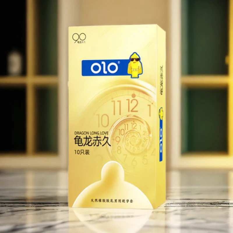 OLO超薄小分子持久润滑控时螺纹安全套天然橡胶胶乳男用避孕套