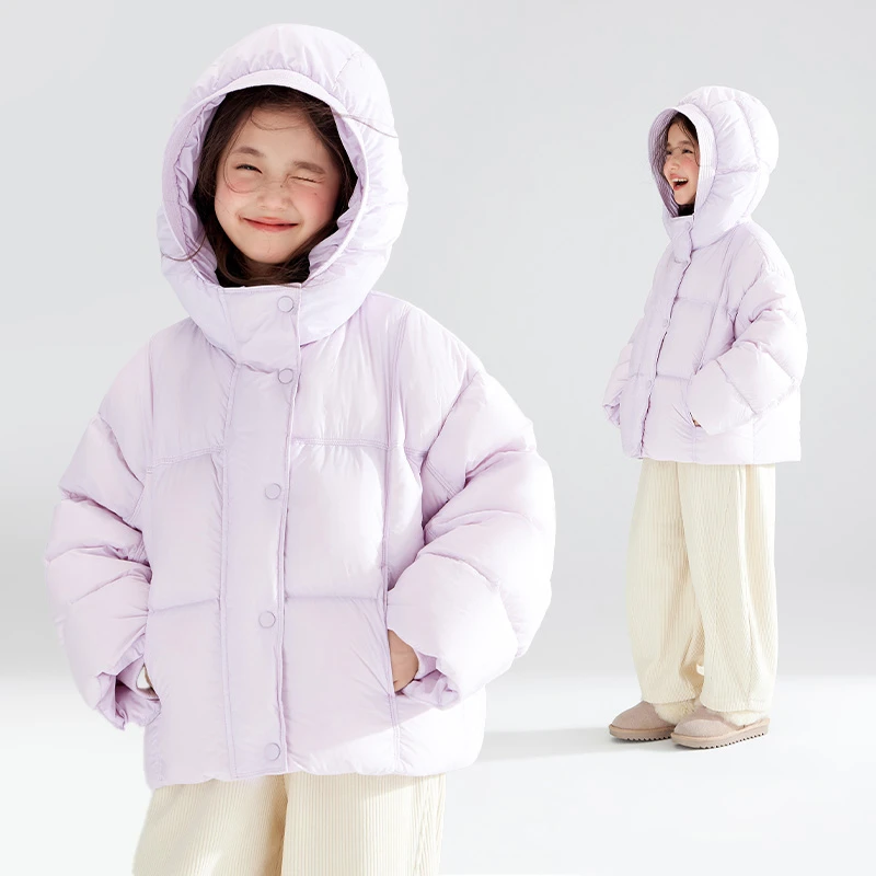 三防安心绒紫葡萄精灵高充绒羽绒服90白鸭绒儿童M44XY2818