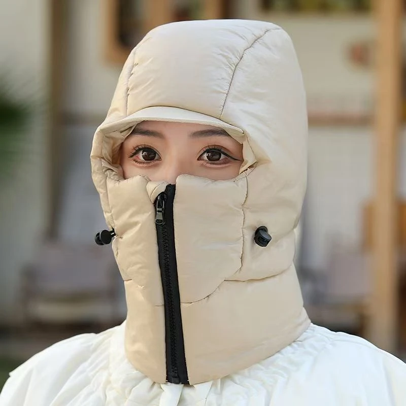 冬季保暖帽女帽子户外加绒加厚骑行滑雪骑车防寒女士韩版冬天