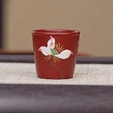 【小敏壶艺】原矿紫砂五行玉兰花口杯