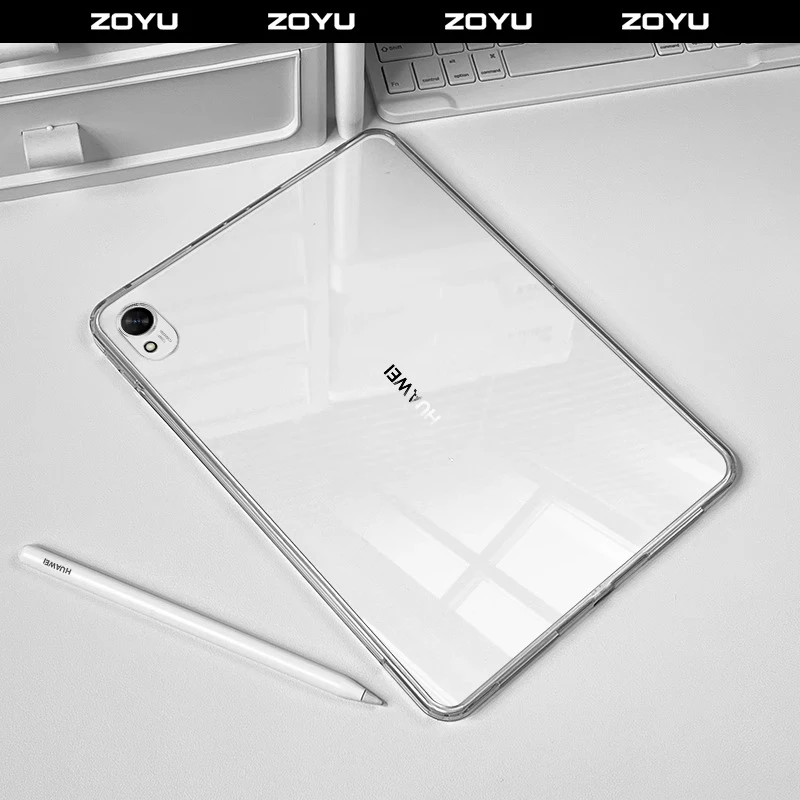 适用华为平板matepad保护套2024pro透明壳air亚克力防弯单壳无盖