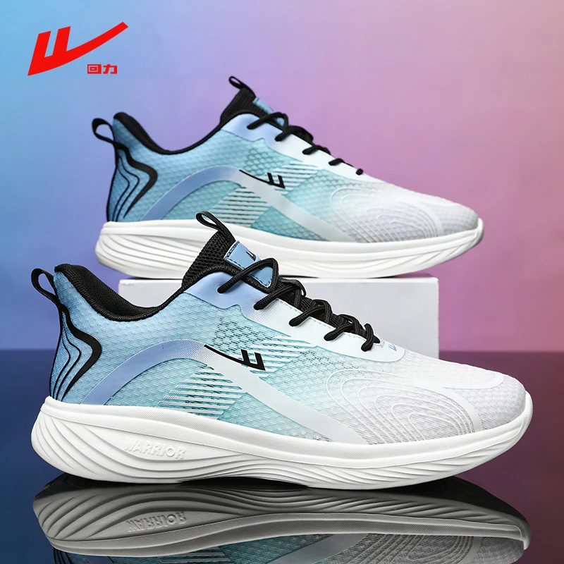 回力男鞋跑步鞋秋季透气飞织运动鞋男款青少年百搭防滑休闲网鞋男