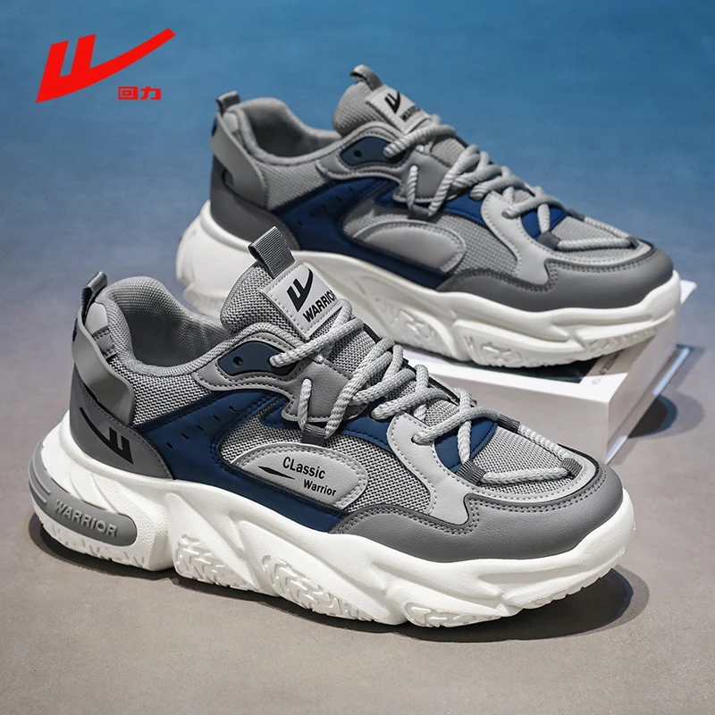 回力老爹鞋男女情侣款2024新款时尚休闲潮鞋百搭厚底运动透气网鞋