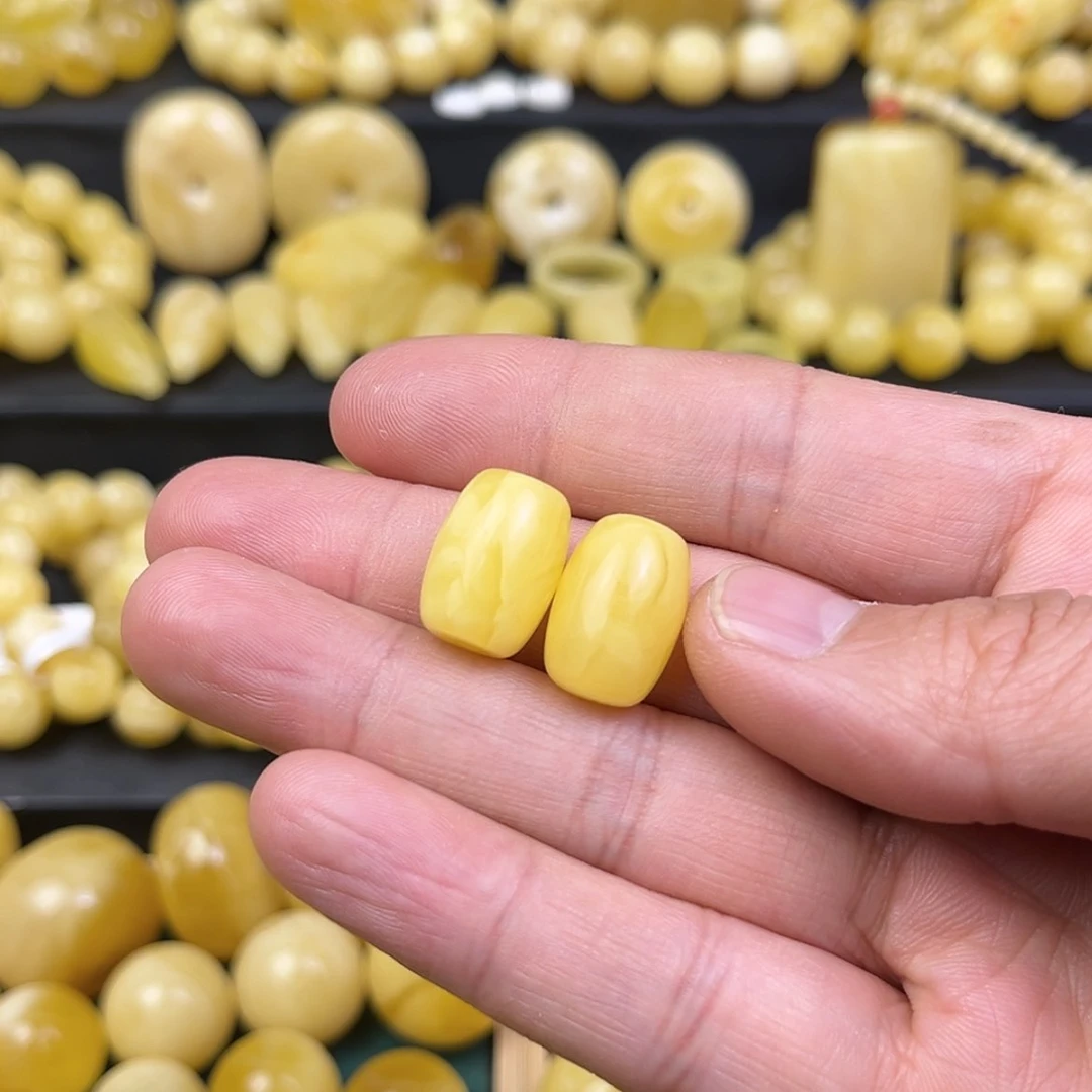 【闪购商品】蜜蜡裸石未镶嵌仙*卫蜜蜡桶珠