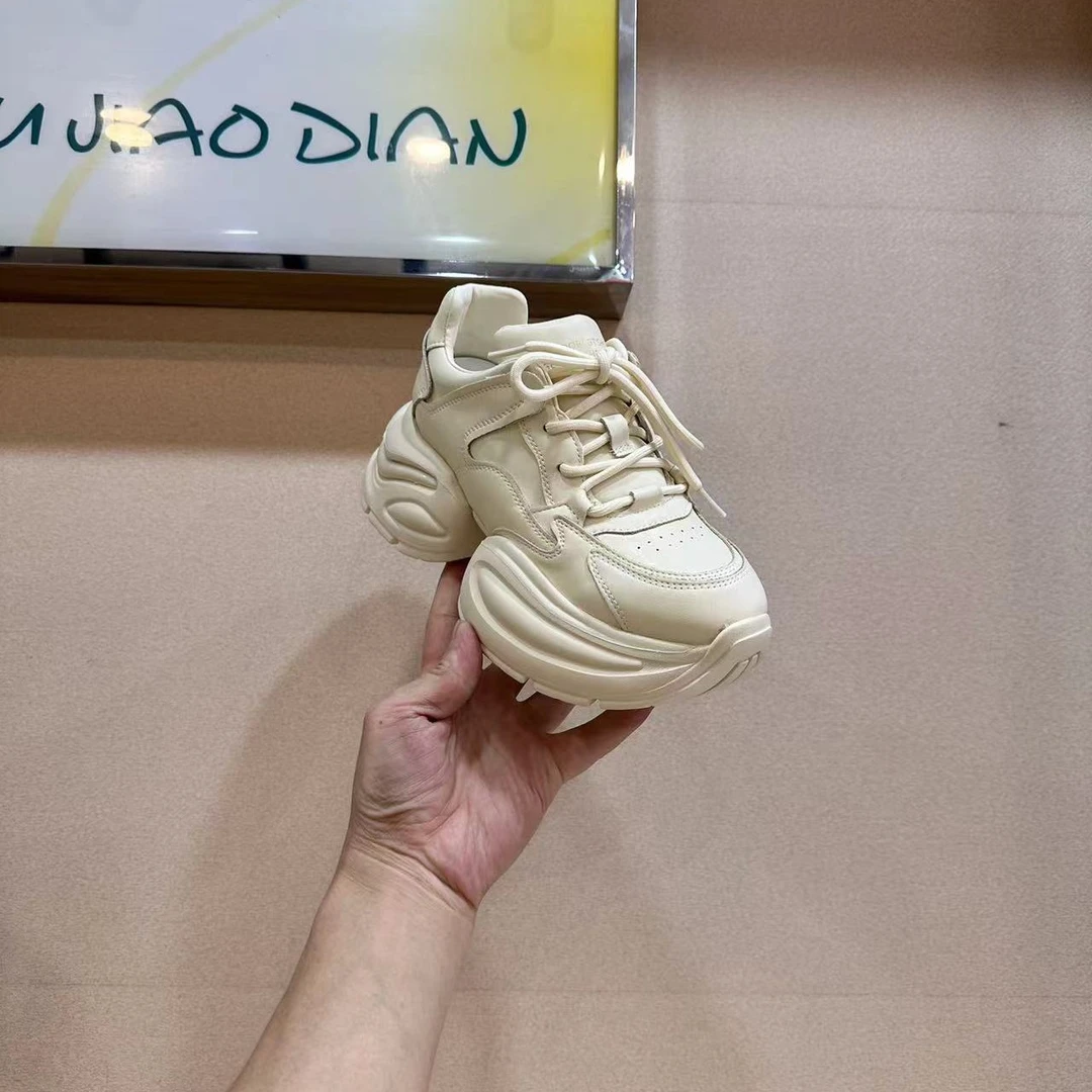 时尚增高显瘦老爹鞋女鞋2024秋季新款系鞋圆头休闲百搭运动鞋潮酷
