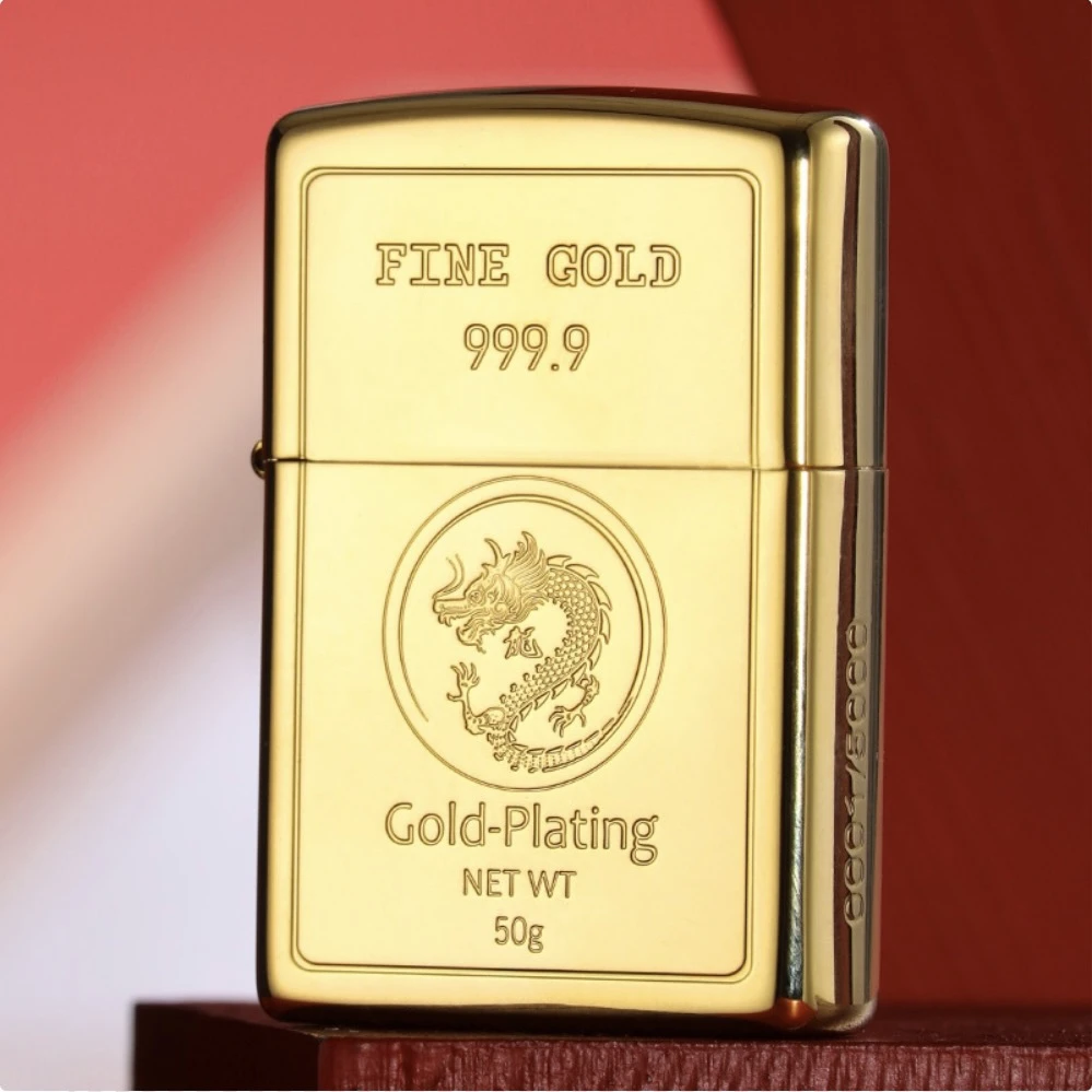 ZIPPO/之宝打火机正品龙年小金砖龙年生肖龙限量款DYH1X1