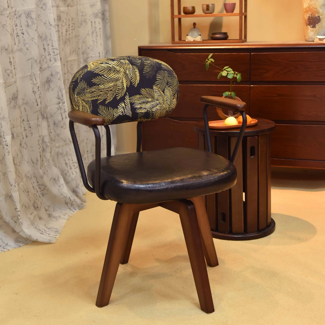 创意靠背电脑椅可旋转舒适客厅书房单人休闲椅卧室化妆椅