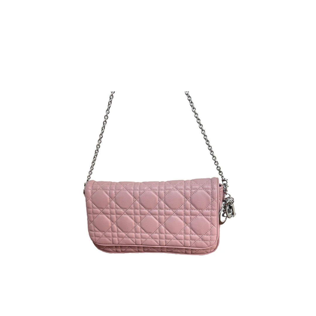 【Last Seven】(WOC)新款真皮链条手拿单肩斜挎包