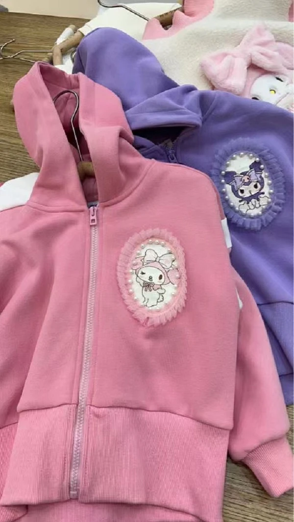 21136-女童连帽休闲外套