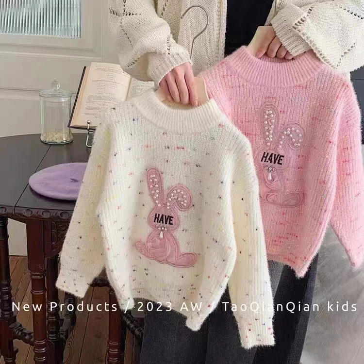 my0889-立体大兔子针织毛衣