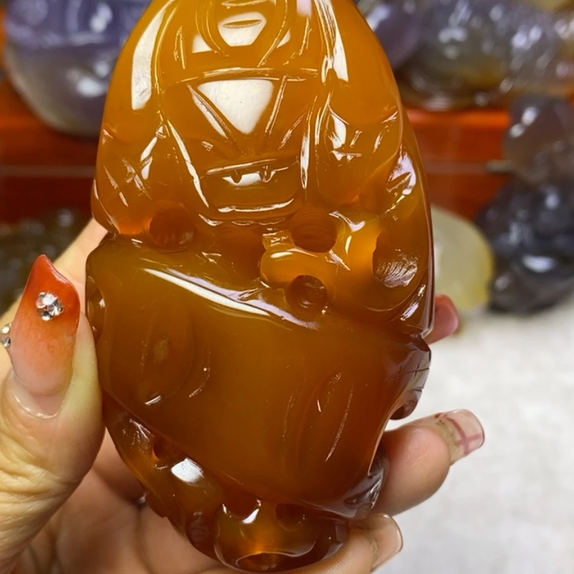 【闪购商品】玛瑙/玉髓手把未镶嵌义*锋