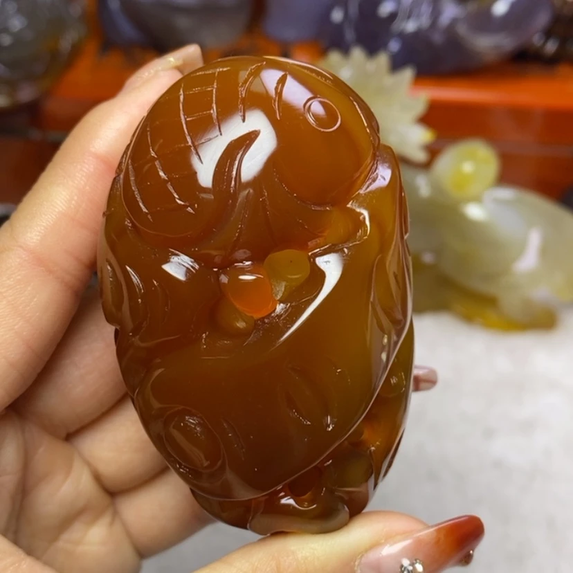 【闪购商品】玛瑙/玉髓手把未镶嵌孩****！