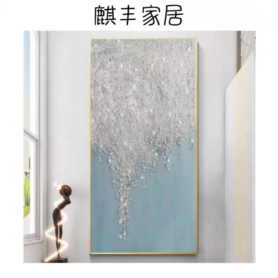 【丹妮儿专属】水晶手绘油画客厅玄关装饰树挂画轻奢北欧走廊画