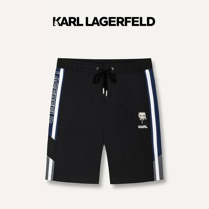 【官方男装】KARL LAGERFELD卡尔拉格斐夏钉珠休闲短裤1K1D30404069