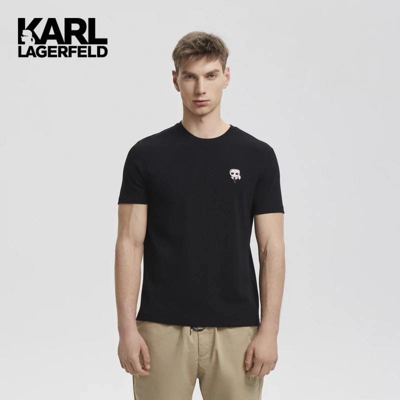 【官方男装】KARL LAGERFELD卡尔拉格斐夏新短袖T恤E21N1706