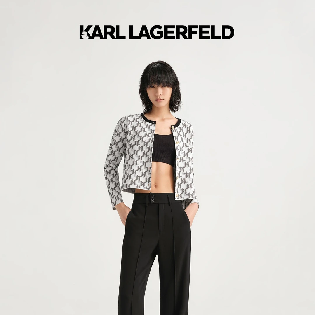 【费太太专属】KARL LAGERFELD 上衣针织开衫外套老佛爷E33L2077