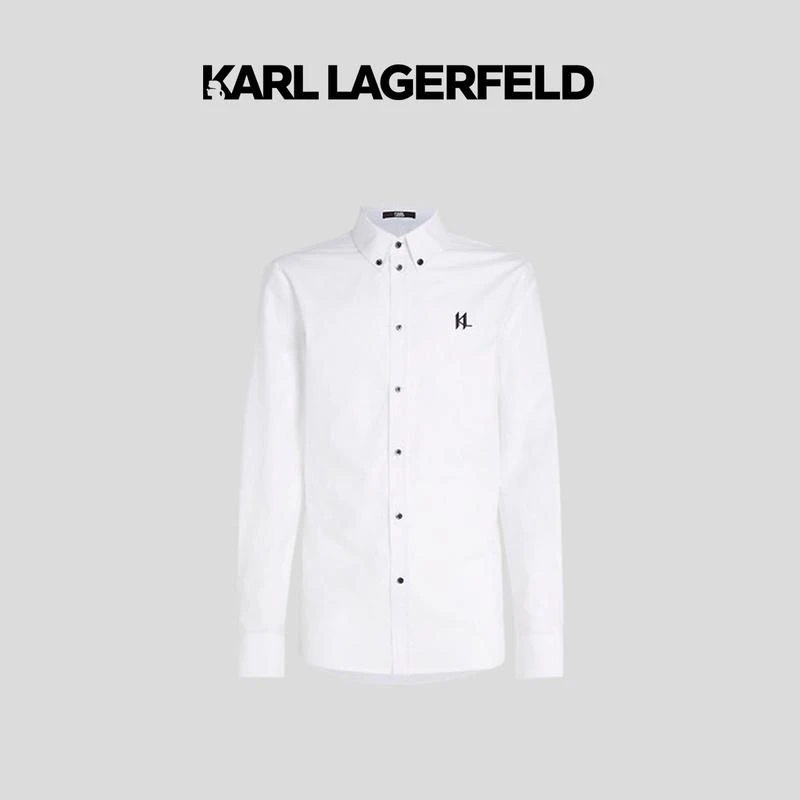 【臻享男装】KARL LAGERFELD卡尔拉格斐秋刺绣衬衫老佛爷235M1602