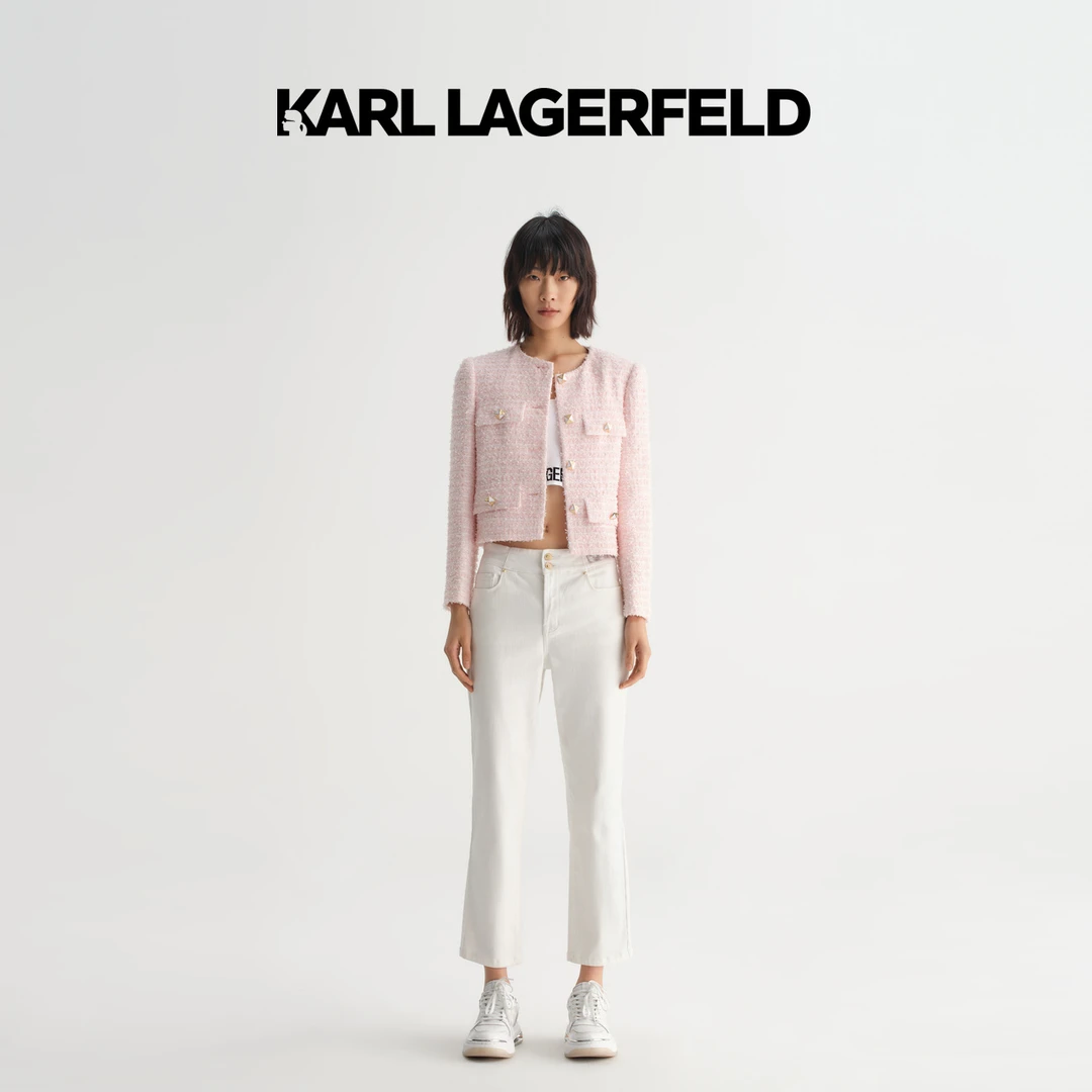 【官方】KARL LAGERFELD卡尔拉格斐2023春季新款直筒牛仔裤231L1152