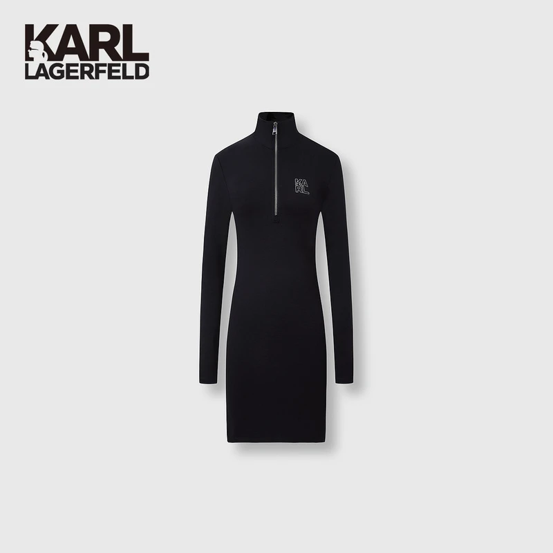 【赵老板专属】KARLLAGERFELD春季新款法式连衣裙M039