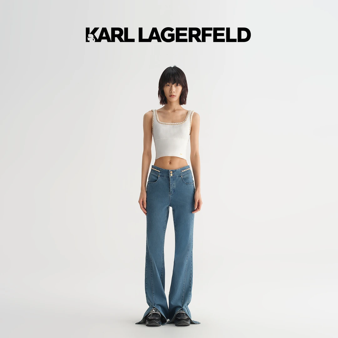 【官方】KARL LAGERFELD卡尔拉格斐2023春季新款针织背心231L2057