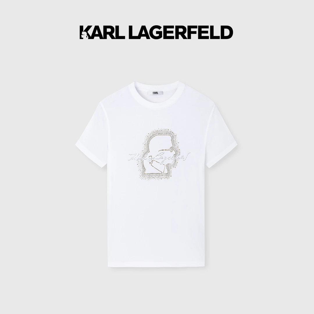 【官方男装】KARL LAGERFELD卡尔拉格斐夏季男T恤老佛爷E42M1707