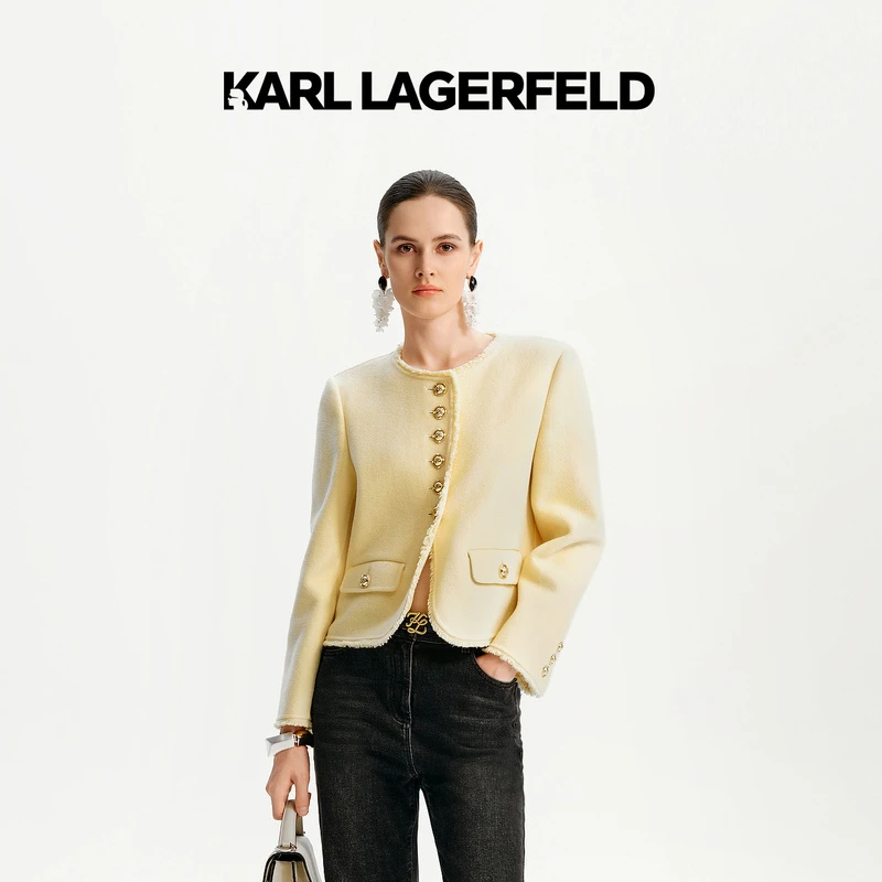 【官方】KARL LAGERFELD卡尔拉格斐2024秋季羊毛外套老佛爷K27E1530